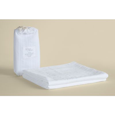 GELINE PILLOW COVER, WHITE color-1